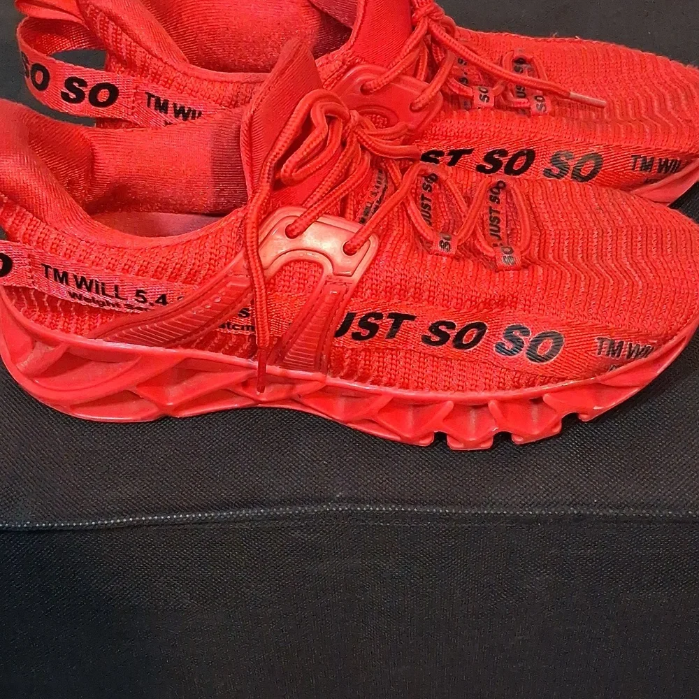 Red Athletic Shoes - Picture 3 of 4